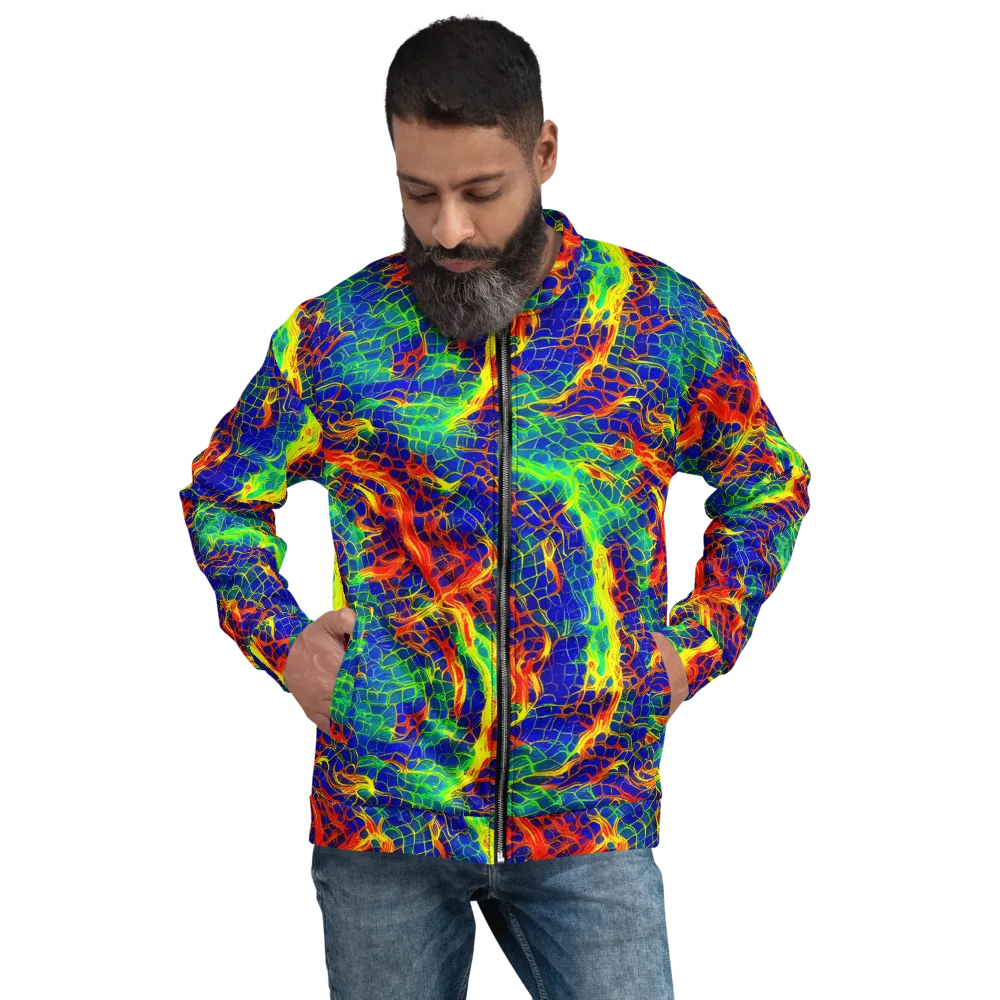 Solar Labyrinth on Bomber Jacket — Front
