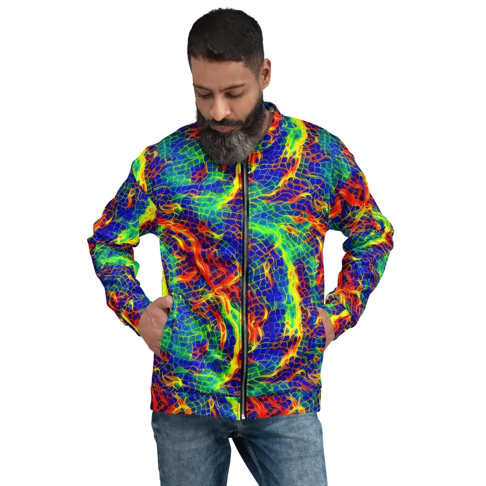 Solar Labyrinth on Bomber Jacket — Front