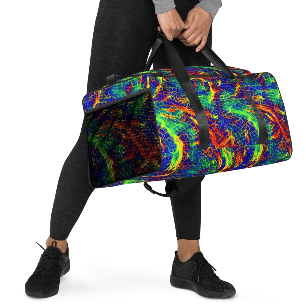 Solar Labyrinth on Duffle Bag — Right Front