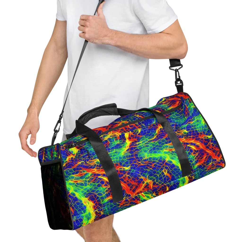 Solar Labyrinth on Duffle Bag — Right Front