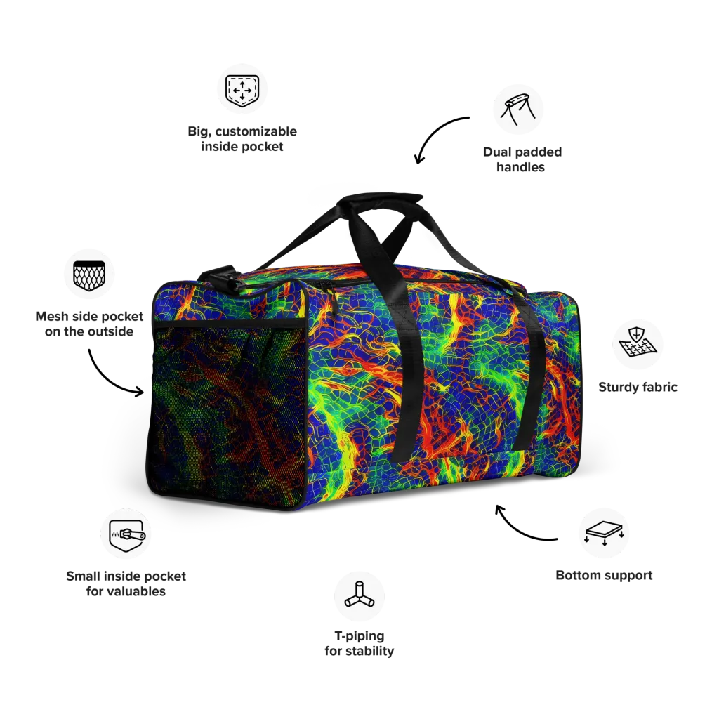 Solar Labyrinth on Duffle Bag — Right Front