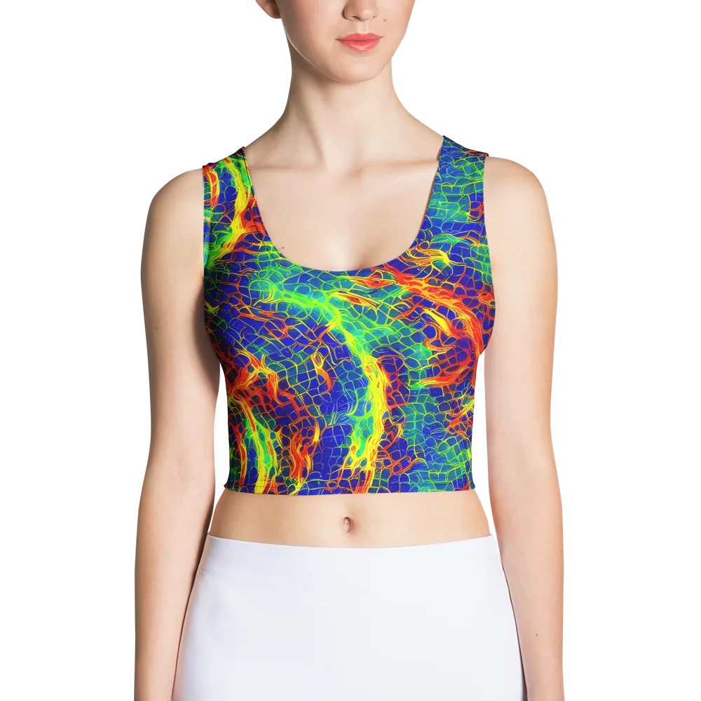 Solar Labyrinth on Crop Top — Front