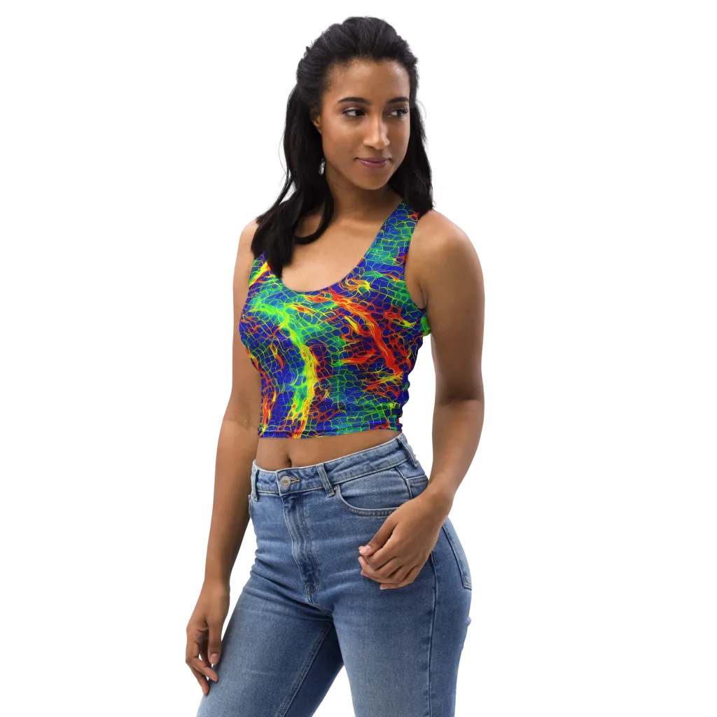 Solar Labyrinth on Crop Top — Left Front