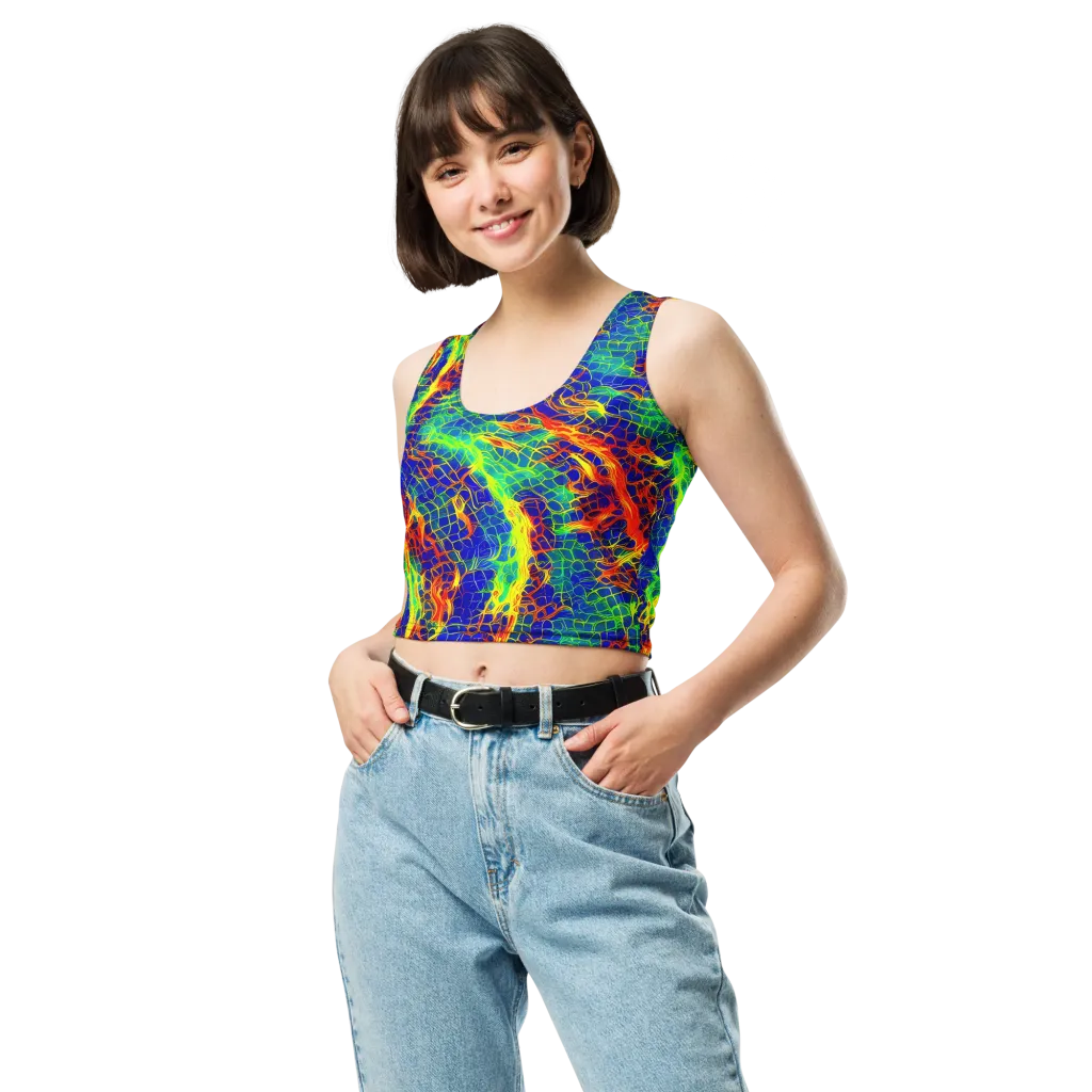 Solar Labyrinth on Crop Top — Front
