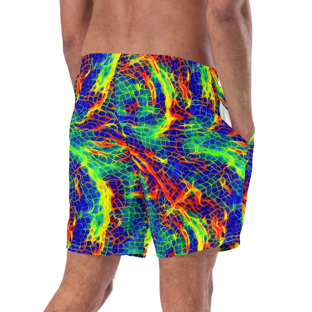 Solar Labyrinth on Swim Trunks — Right Back