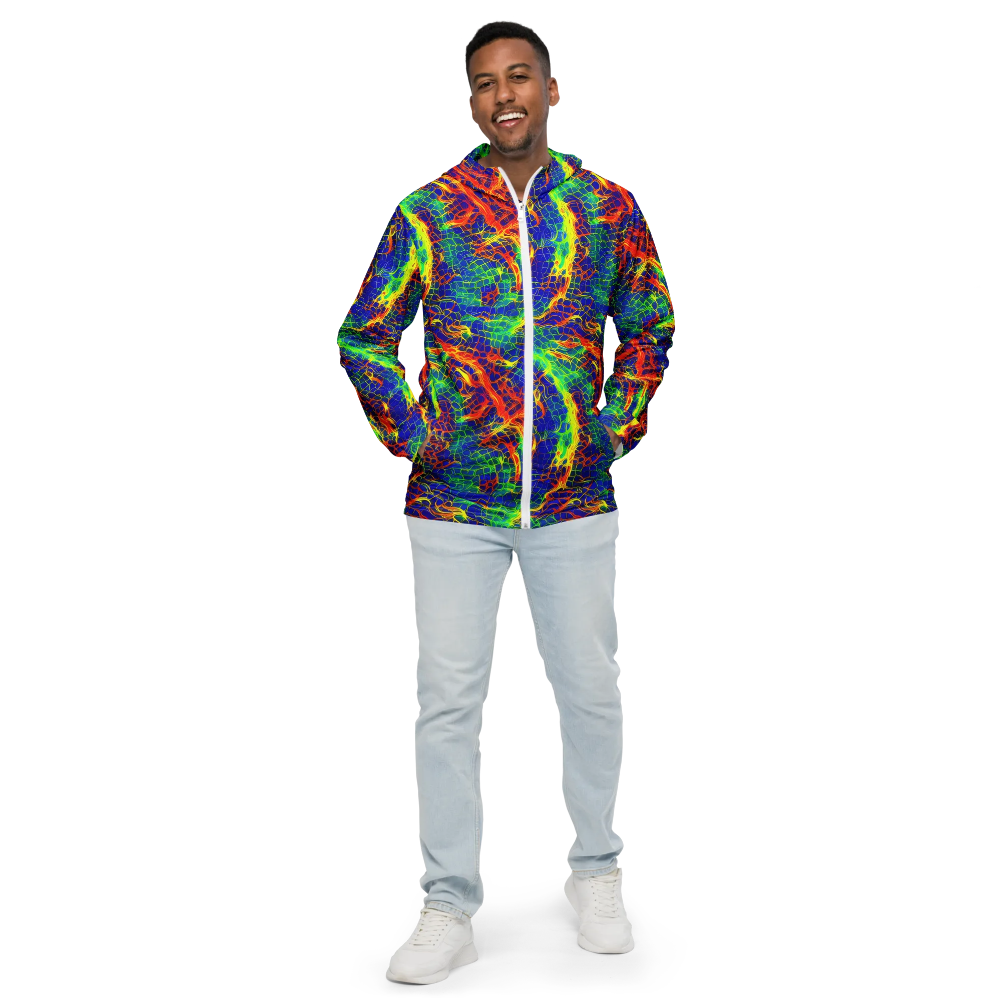 Solar Labyrinth on Men's Windbreaker — Front