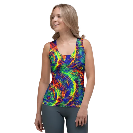Solar Labyrinth on a Women's Tank Top
