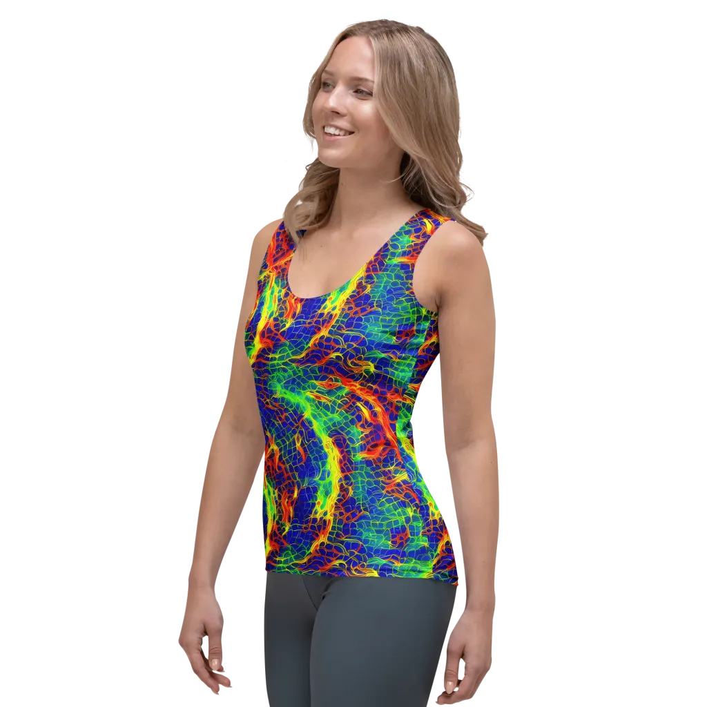 Solar Labyrinth on Women's Tank Top — Left Front