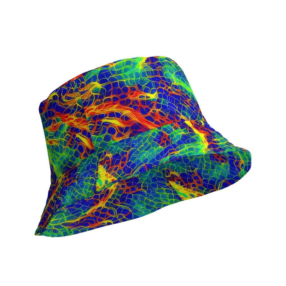 Solar Labyrinth on Reversible Bucket Hat — Product details Outside