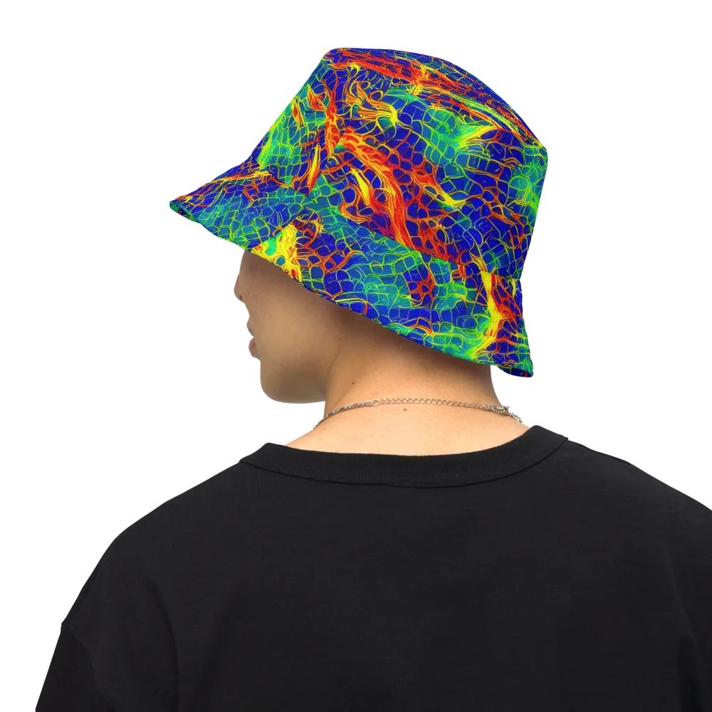 Solar Labyrinth on Reversible Bucket Hat — Back Inside