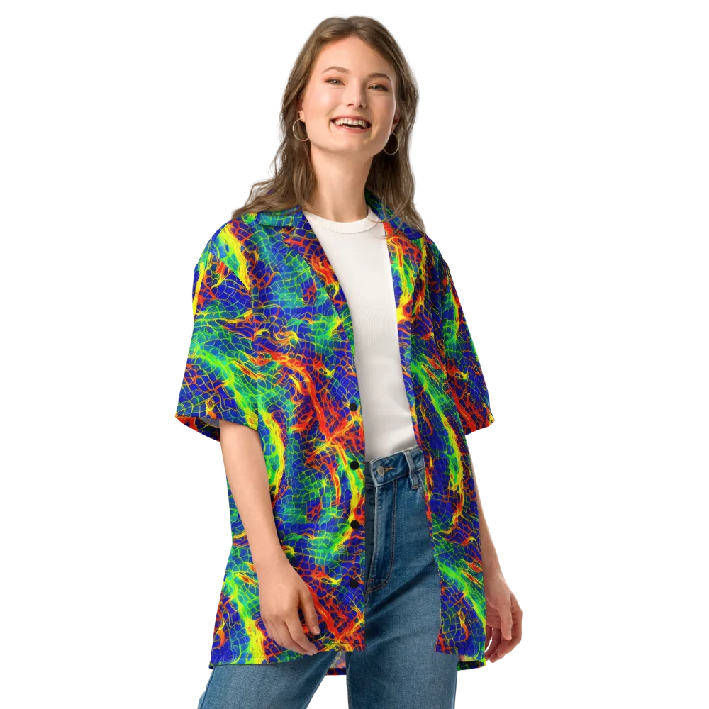 Solar Labyrinth on Button Shirt — Front