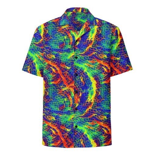 Solar Labyrinth on a Button Shirt