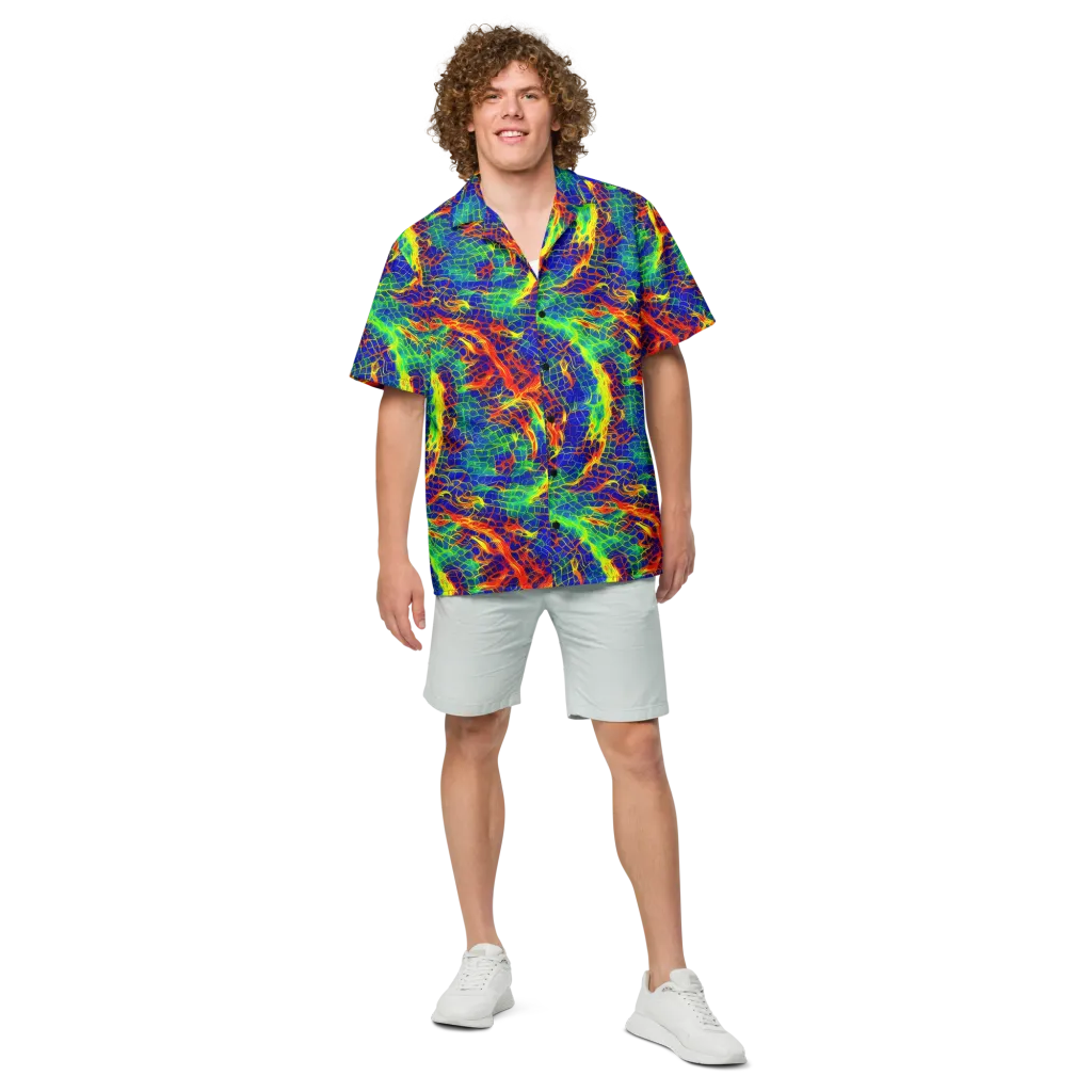 Solar Labyrinth on Button Shirt — Front