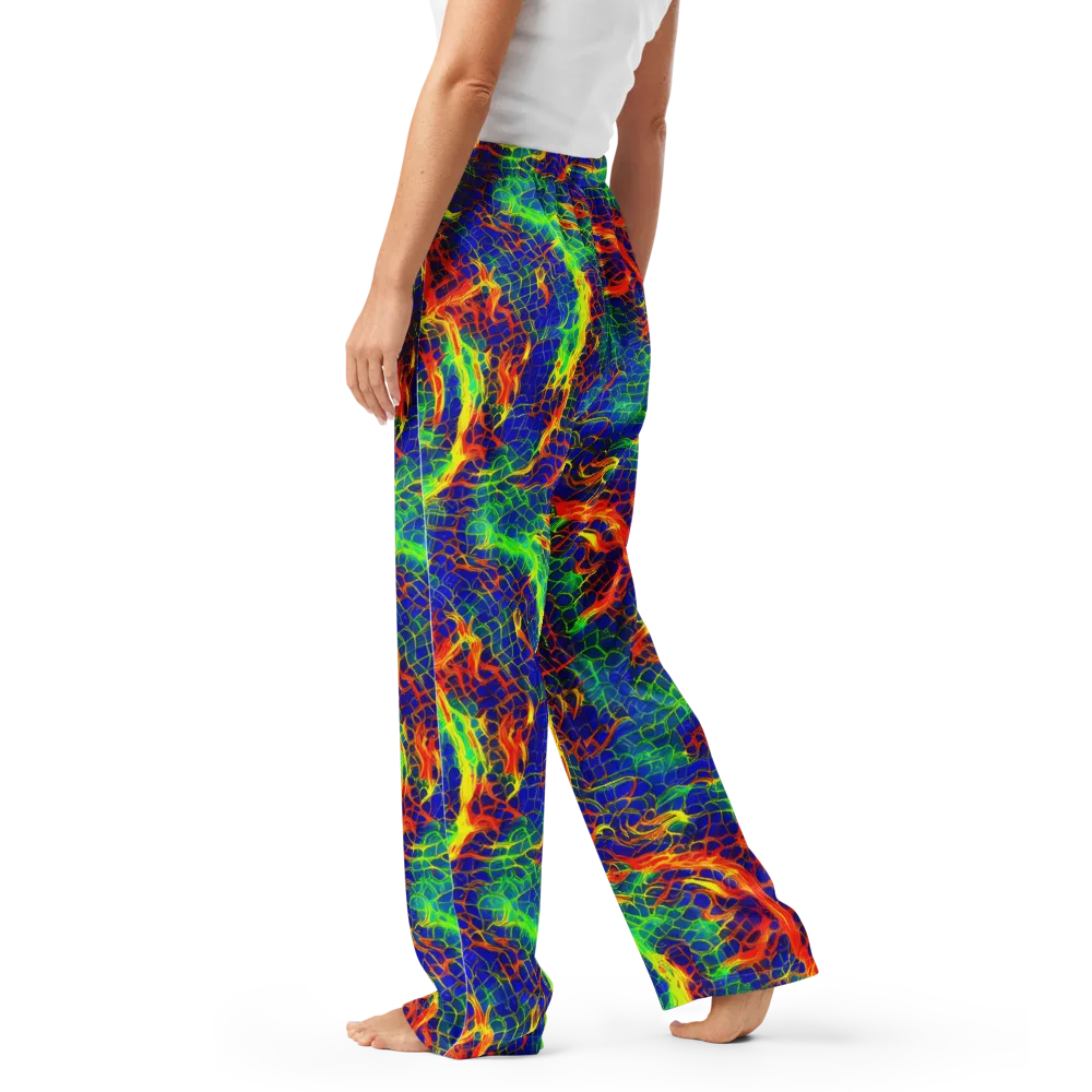 Solar Labyrinth on Women's Pajama Pants — Left