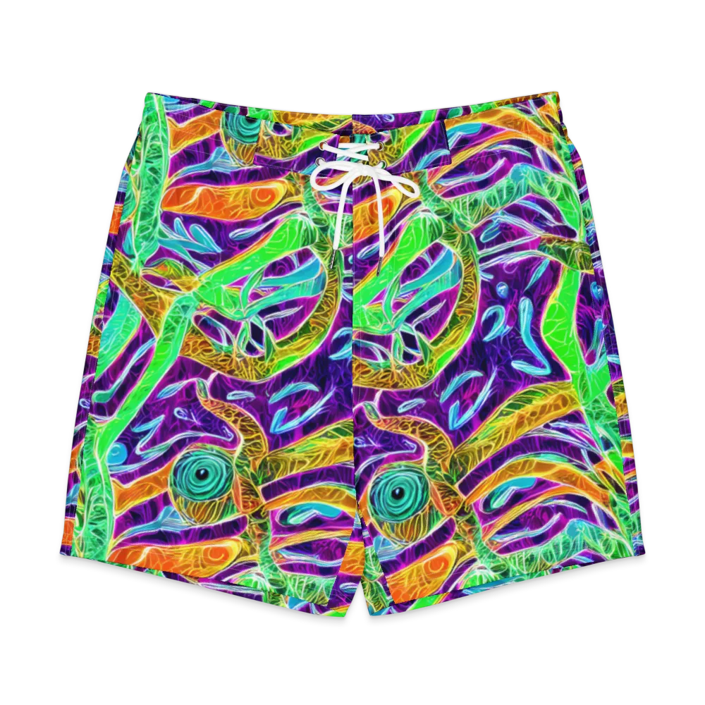 Chromatic Tropics on Men's Board Shorts — Front