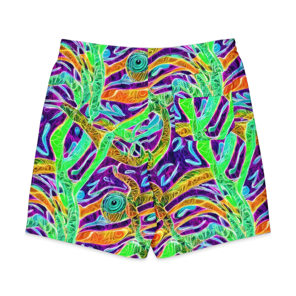 Chromatic Tropics on Men's Board Shorts — Back