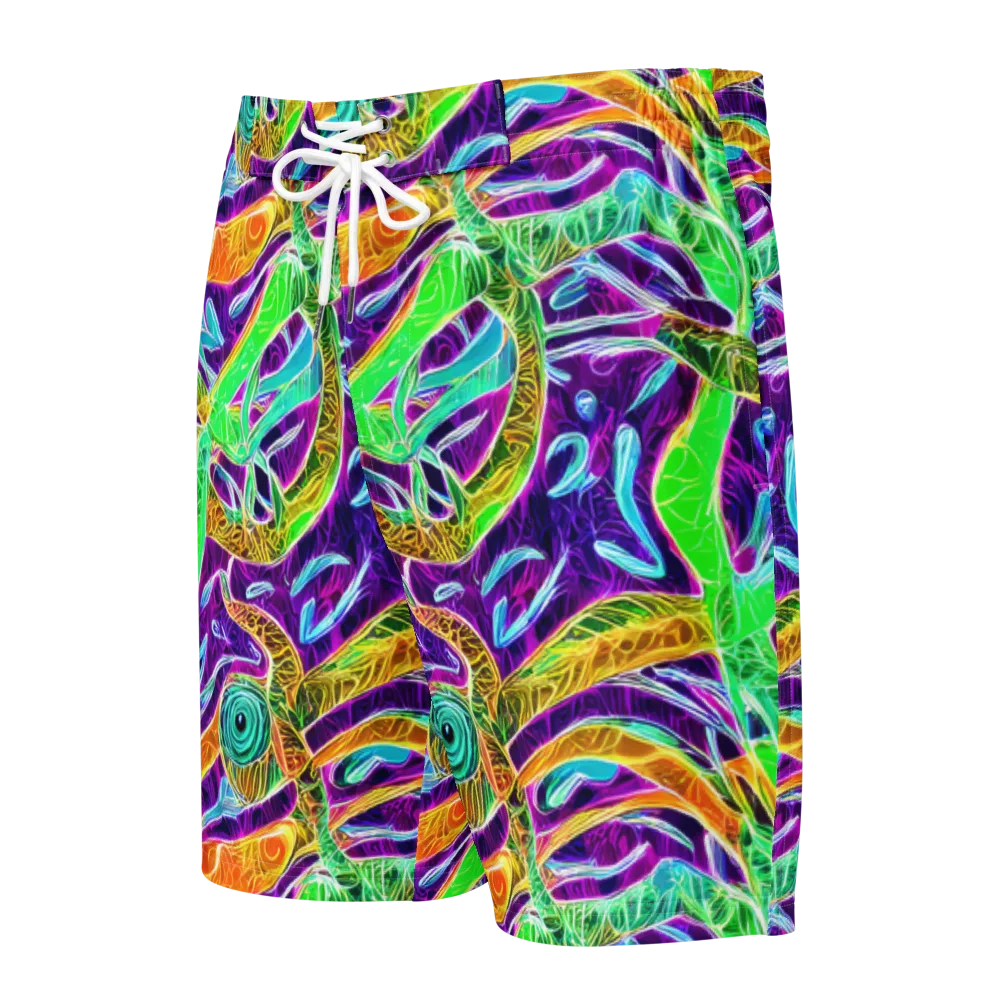 Chromatic Tropics on Men's Board Shorts — Front