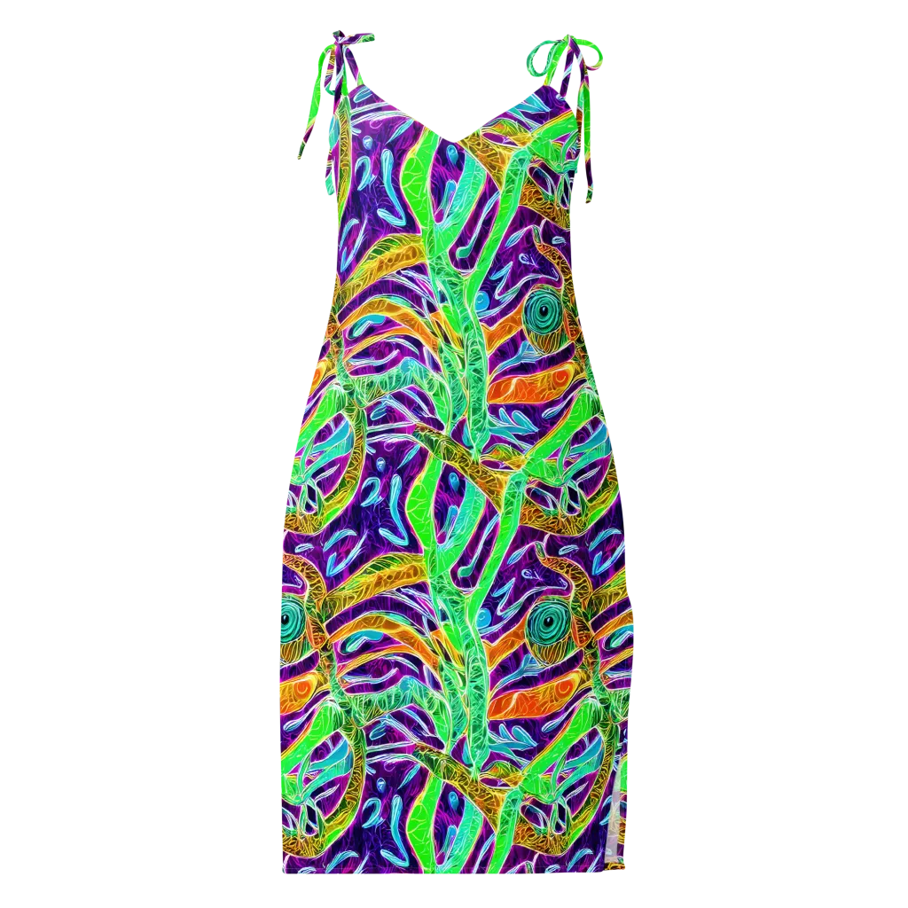 Chromatic Tropics on Slip Dress — Front