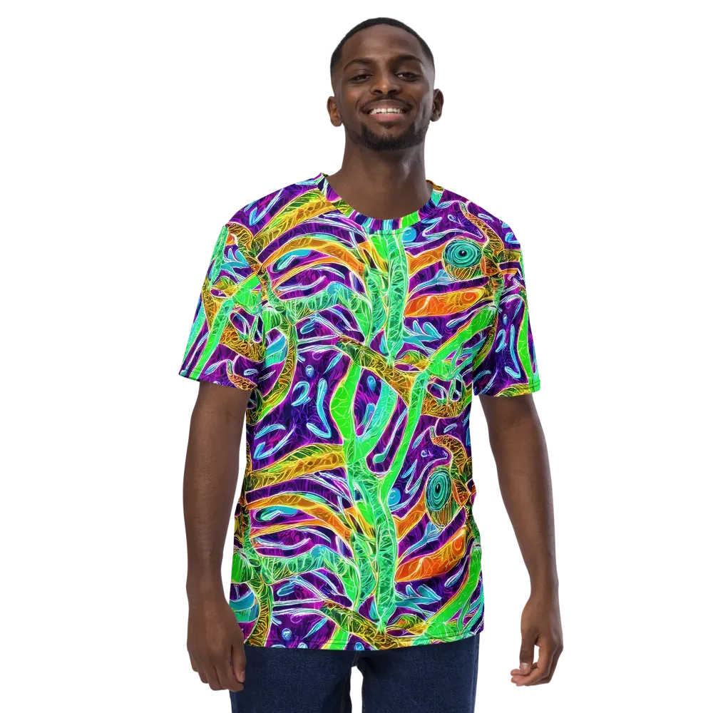 Chromatic Tropics on Men's Crew Neck T-Shirt — Front