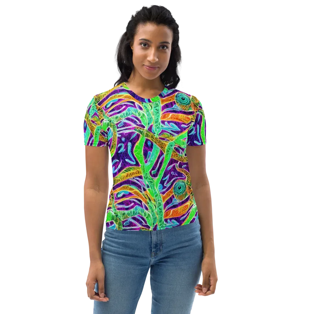 Chromatic Tropics on Women's Crew Neck T-Shirt — Front