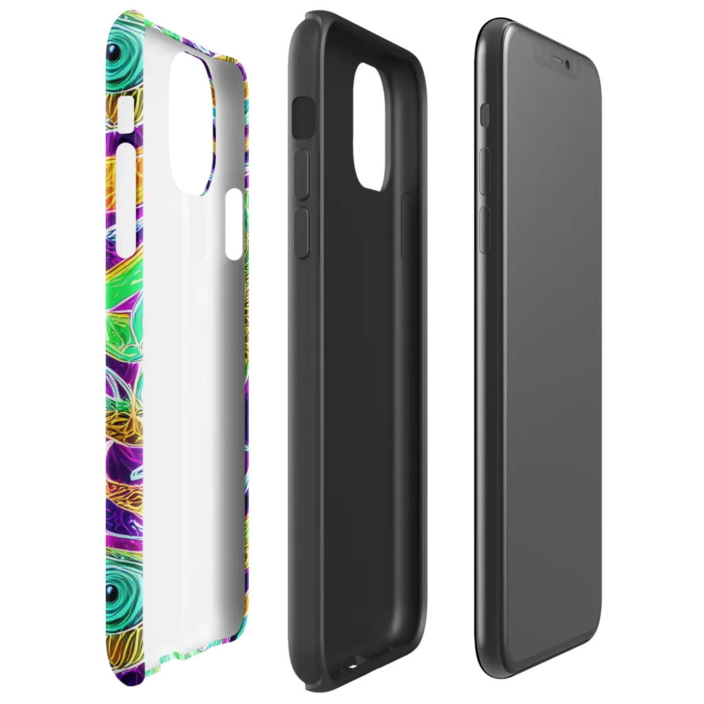 Chromatic Tropics on Tough Case for iPhone® — Right