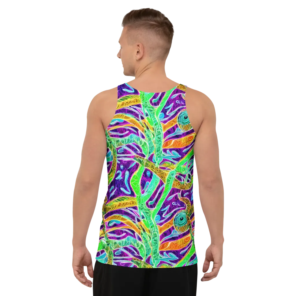 Chromatic Tropics on Men's Tank Top — Back