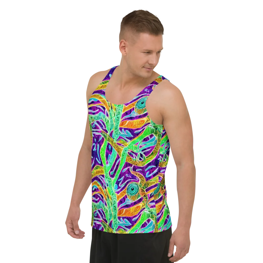 Chromatic Tropics on Men's Tank Top — Left Front