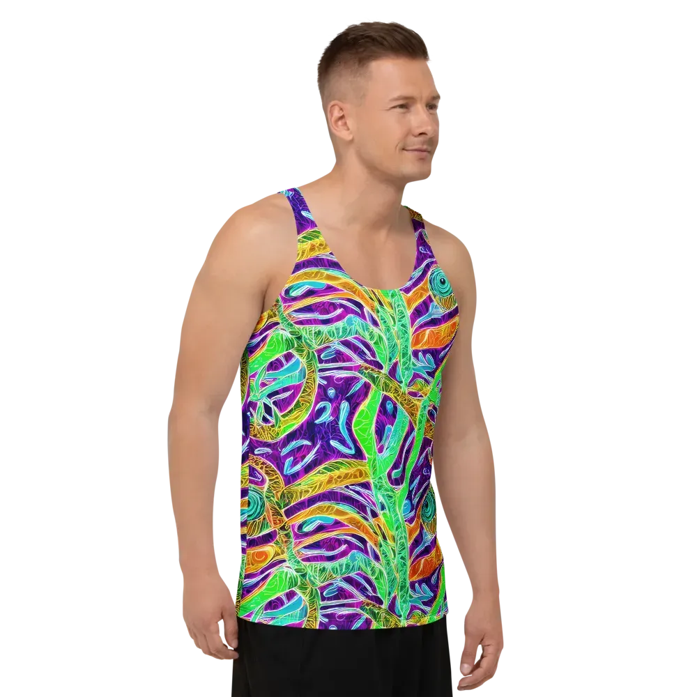 Chromatic Tropics on Men's Tank Top — Right Front