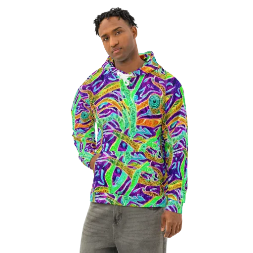 Chromatic Tropics on a Cotton Hoodie