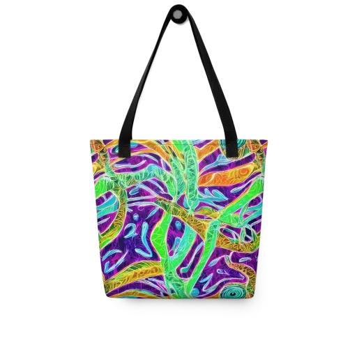 Chromatic Tropics on a Tote Bag