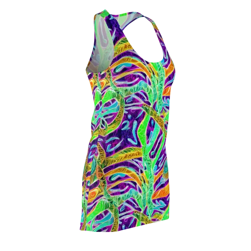 Chromatic Tropics on Racerback Dress — Front Side