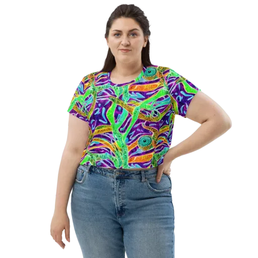 Chromatic Tropics on a Crop Tee