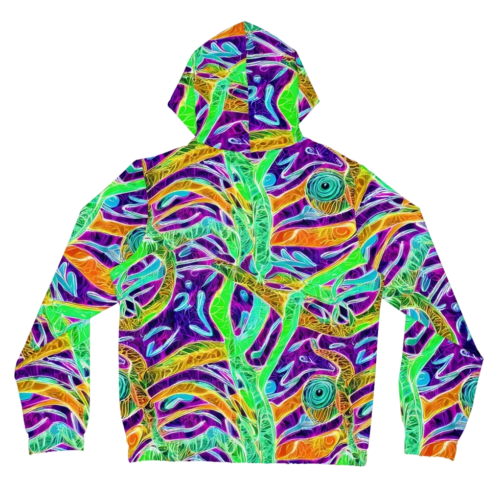 Chromatic Tropics on Women's Full-Zip Hoodie — Back