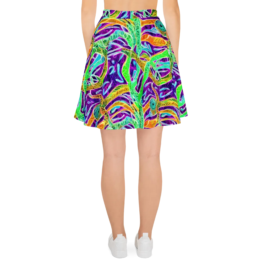 Chromatic Tropics on Skater Skirt — Back