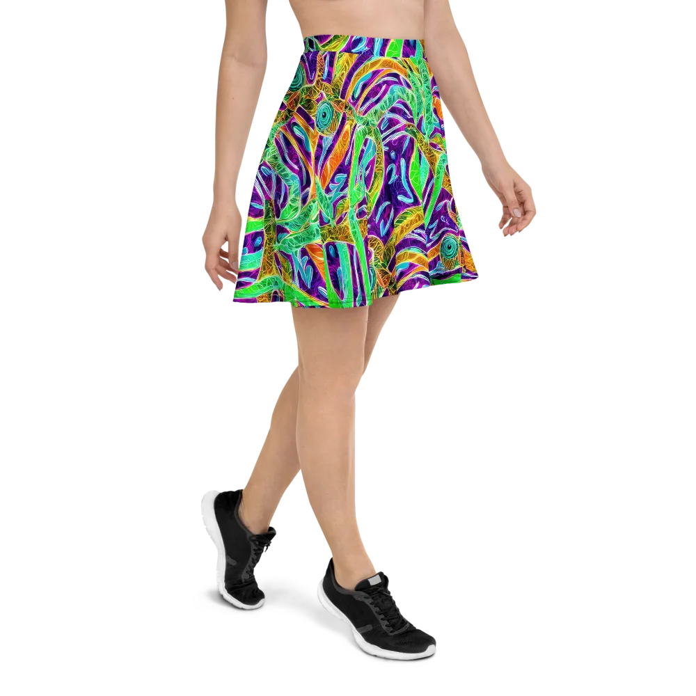 Chromatic Tropics on Skater Skirt — Right