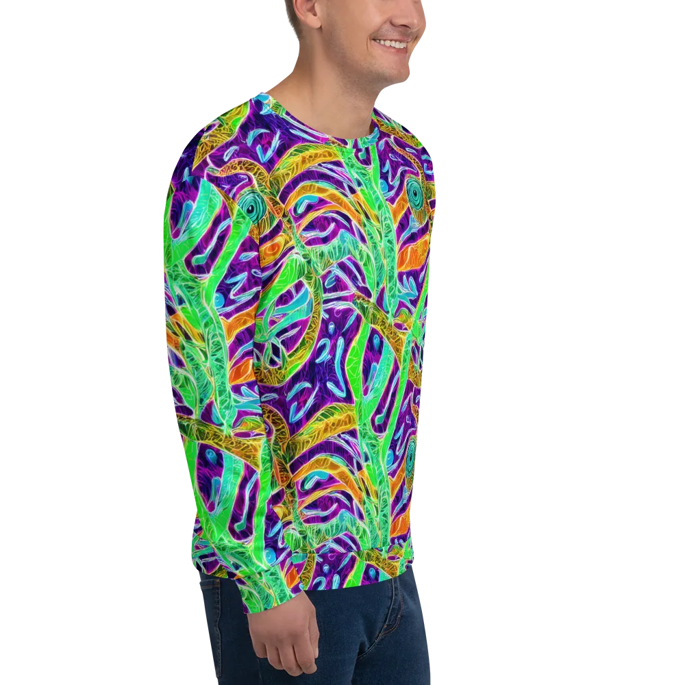 Chromatic Tropics on Sweatshirt — Right Front
