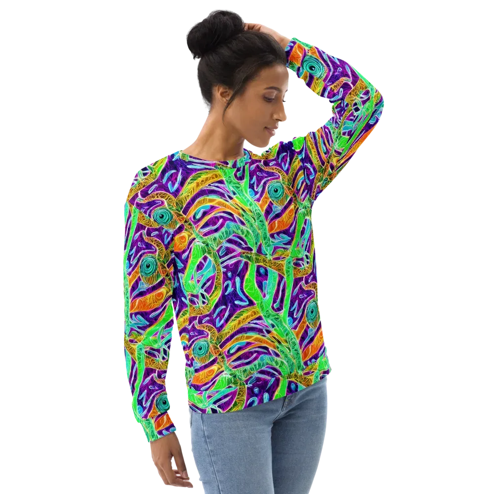 Chromatic Tropics on Sweatshirt — Right Front