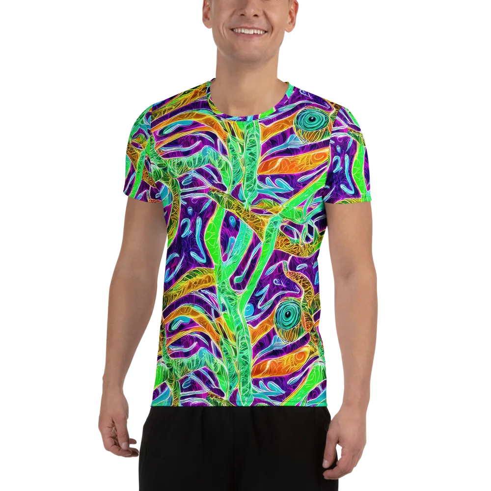 Chromatic Tropics on Men's Athletic T-Shirt — Front