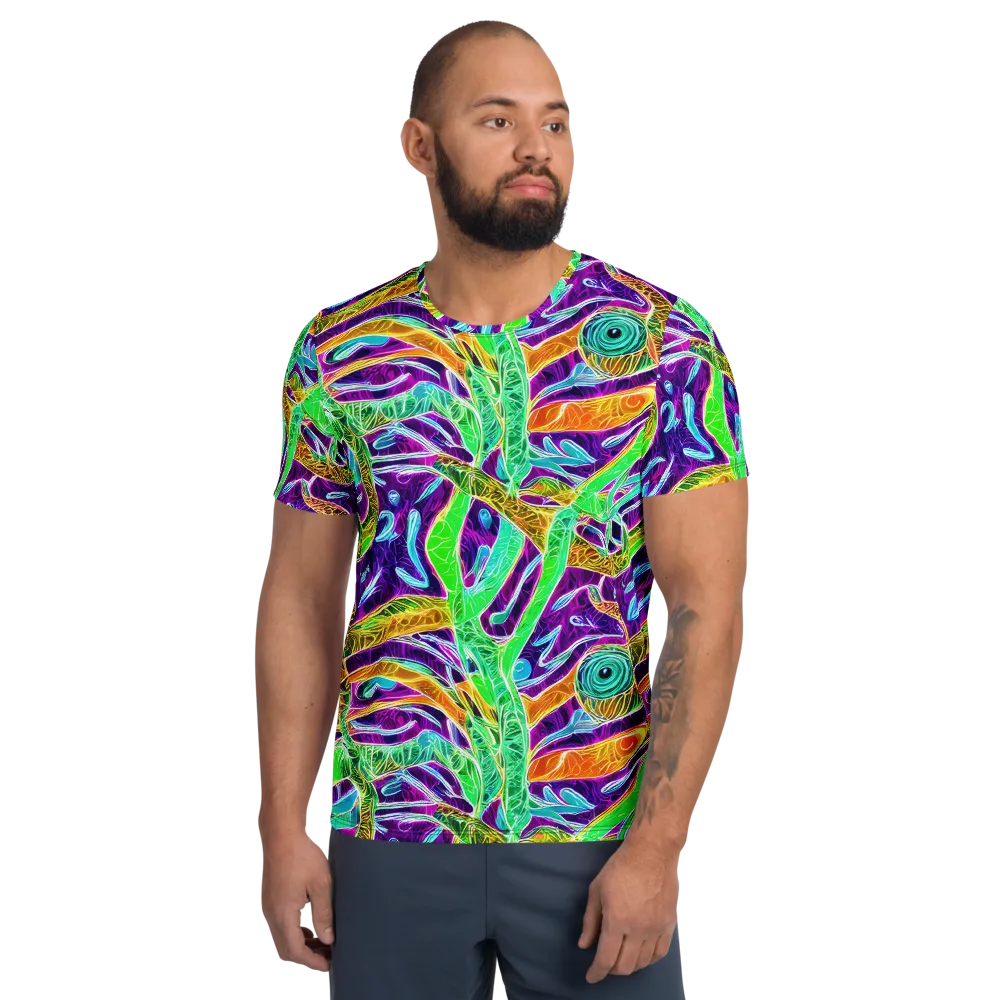 Chromatic Tropics on Men's Athletic T-Shirt — Front