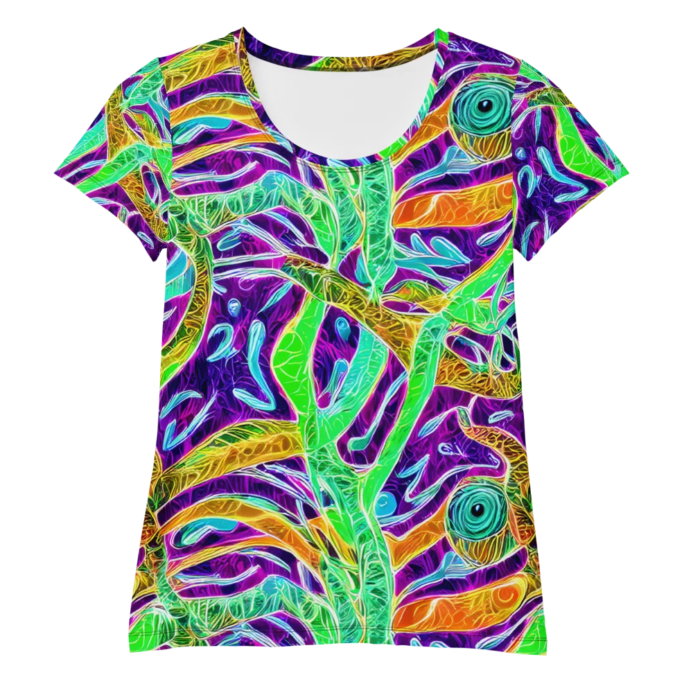 Chromatic Tropics on Women's Athletic T-Shirt — Front