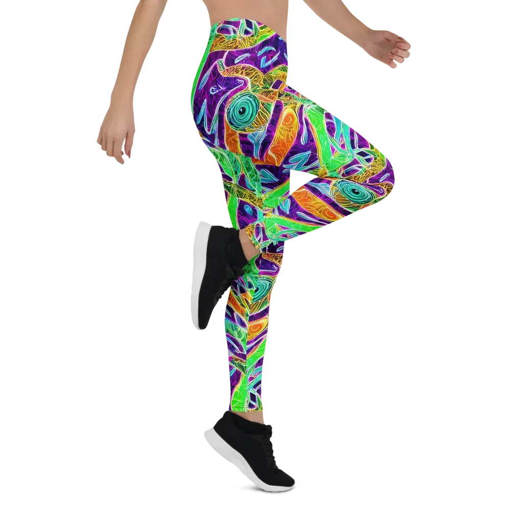 Chromatic Tropics on Leggings — Right
