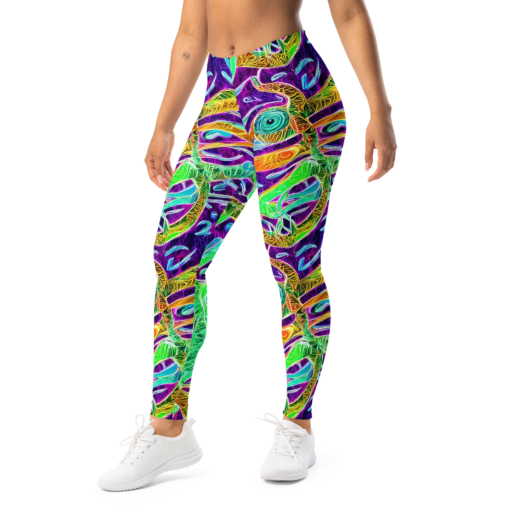 Chromatic Tropics on Leggings — Left Front