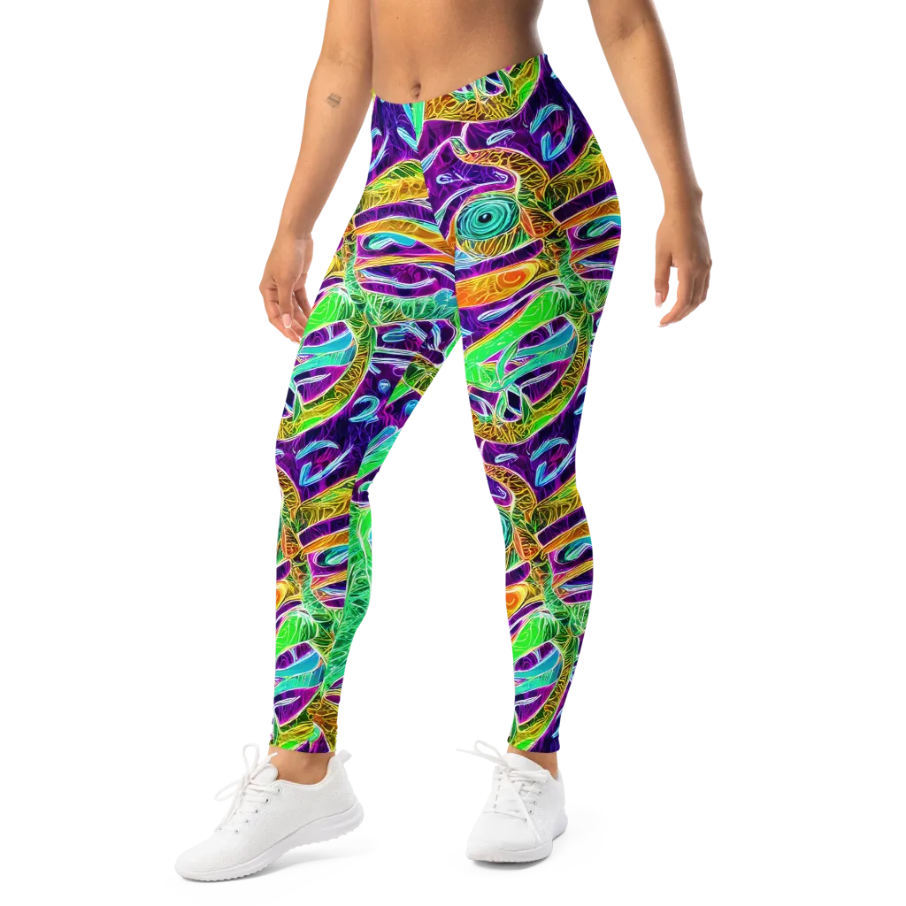 Chromatic Tropics on Leggings — Left Front