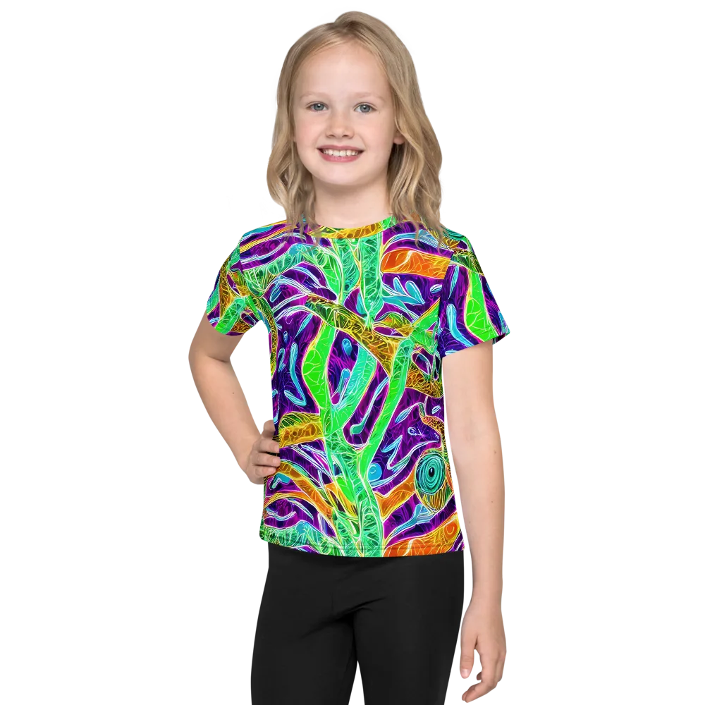 Chromatic Tropics on Kids Crew Neck T-Shirt — Front