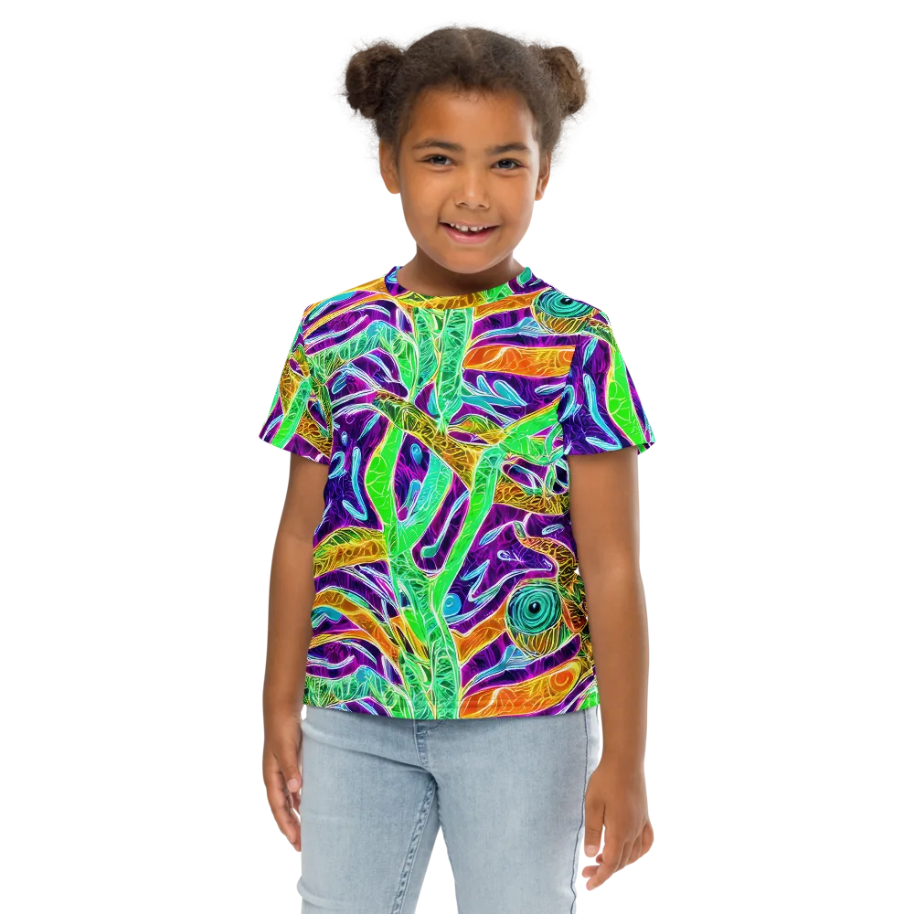 Chromatic Tropics on Kids Crew Neck T-Shirt — Front