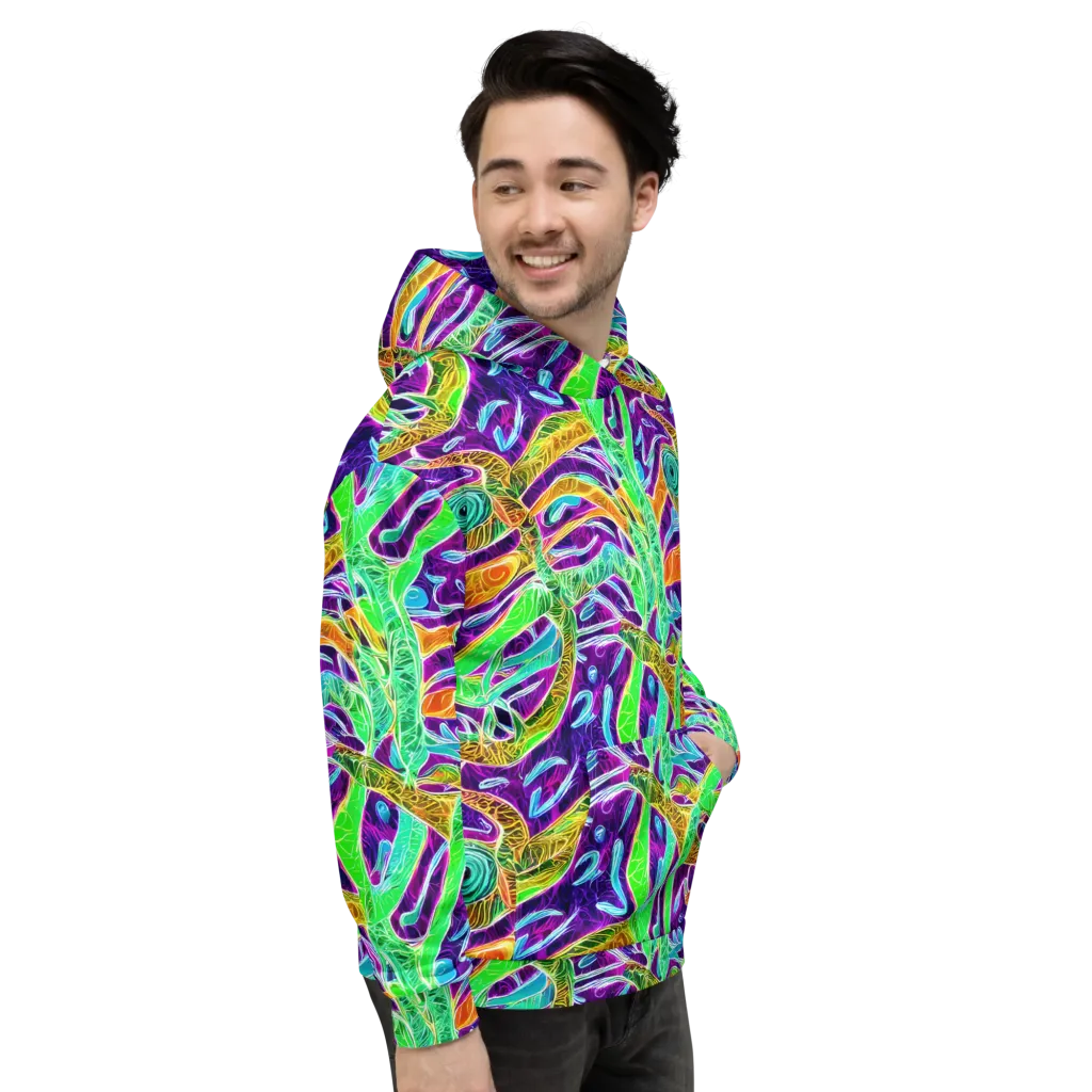 Chromatic Tropics on Hoodie — Right