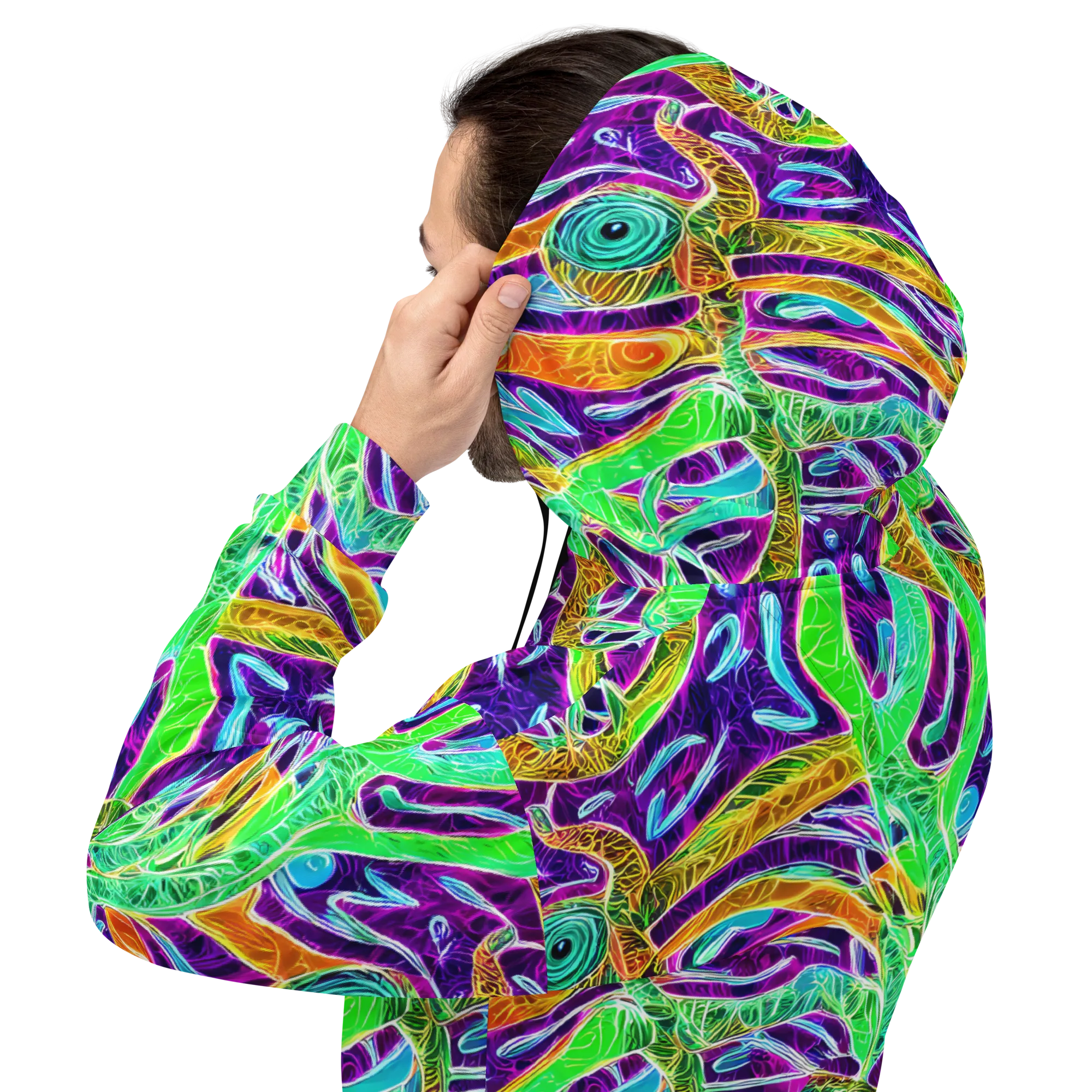 Chromatic Tropics on Hoodie — Back
