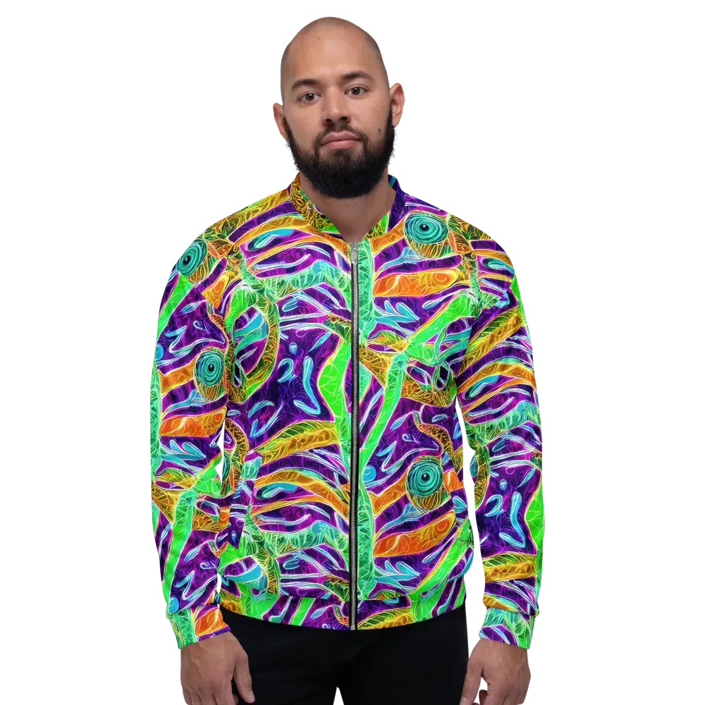 Chromatic Tropics on Bomber Jacket — Front
