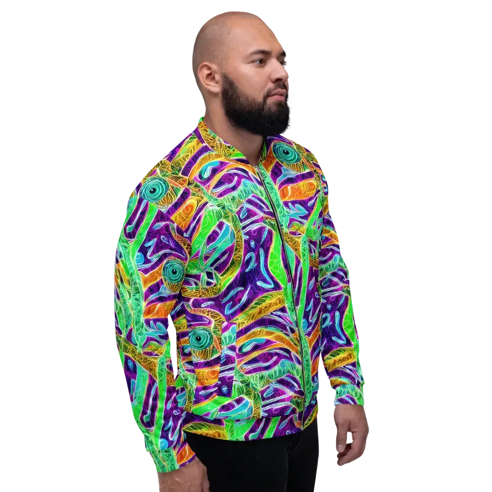 Chromatic Tropics on Bomber Jacket — Right