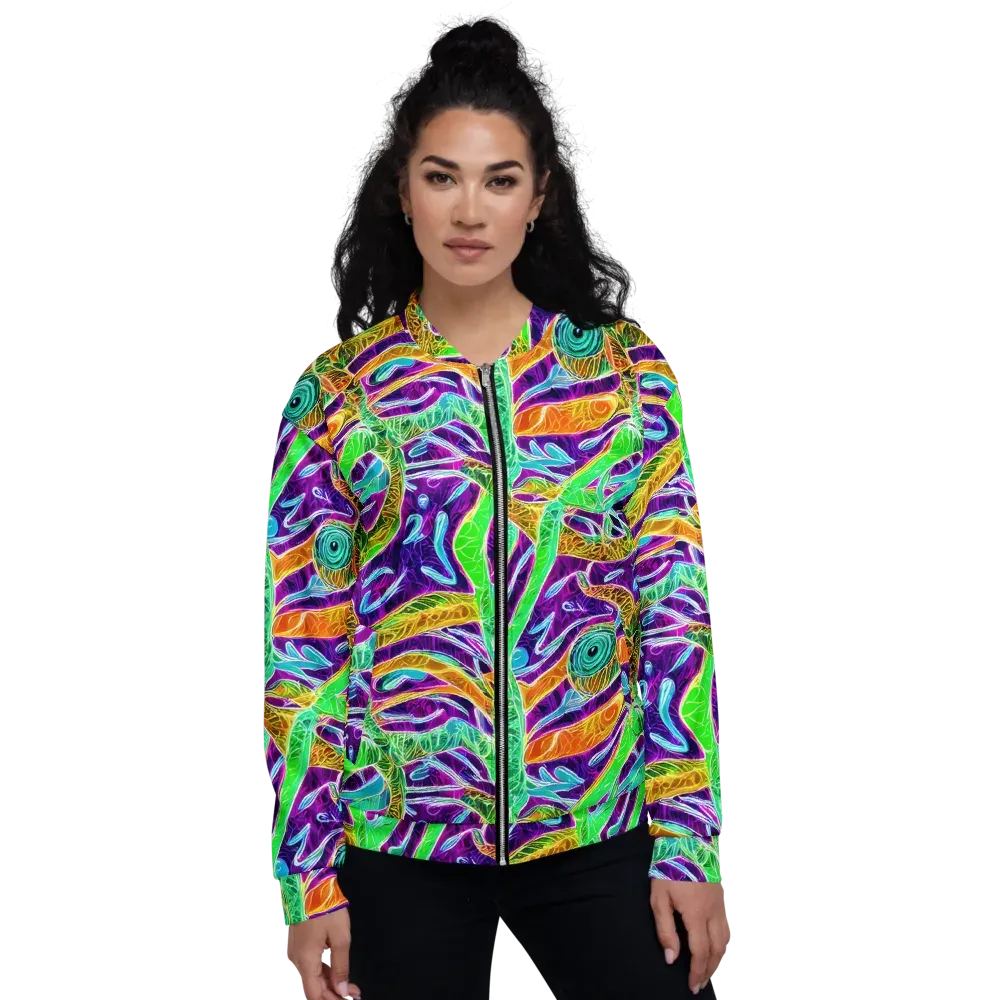 Chromatic Tropics on Bomber Jacket — Front